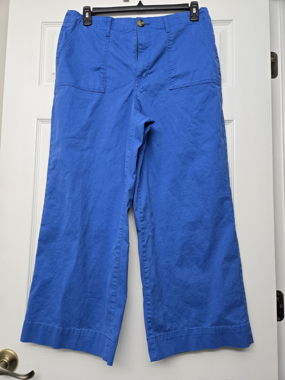 St. John's Bay Blue Wide-Leg Crop Pants